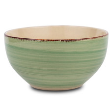 Μπολ δημητριακών  stoneware "Lines Oil Green" 14cm